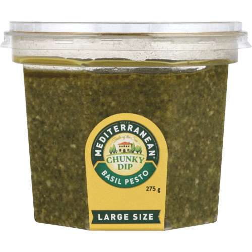 Mediterranean Basil Pesto Chunky Dip