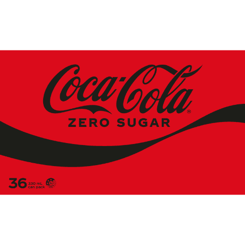 Coca-Cola Zero Sugar Soft Drink 36 × 330 mL