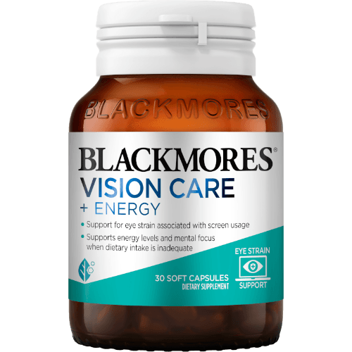 Blackmores Vision Care + Energy Soft Capsules