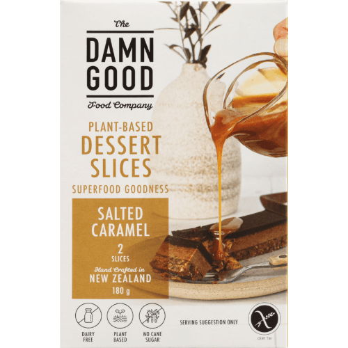 The Damn Good Food Company Salted Caramel Plant-Based Dessert Slices
