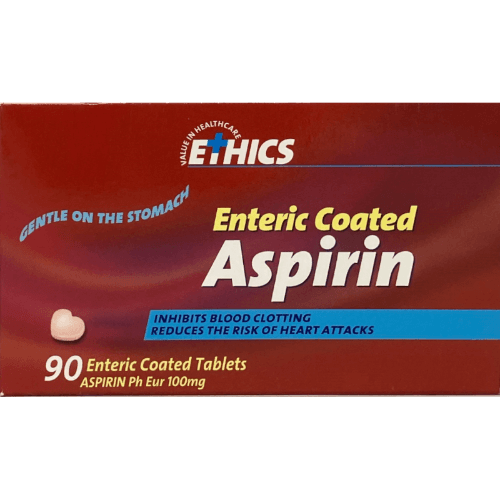 Ethics Enteric Coated Aspirin 100mg Tablets