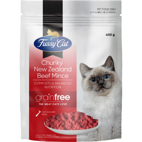 Fussy Cat Grainfree Chunky New Zealand Beef Mince Adult Cat Food