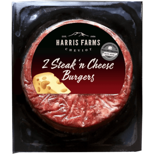 Harris Farms Steak 'n Cheese Burgers