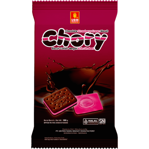 UBM Chory Chocolate & Strawberry Cream 180 g