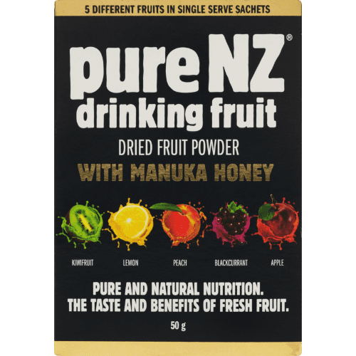 Pure NZ Drinking Fruit With Manuka Honey Dried Fruit Powder 50 g