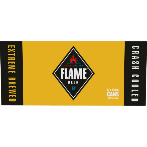 Flame Extreme Brewed Beer Cans