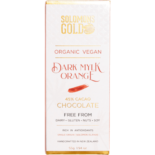 Solomons Gold Dark Mylk Orange Chocolate Block