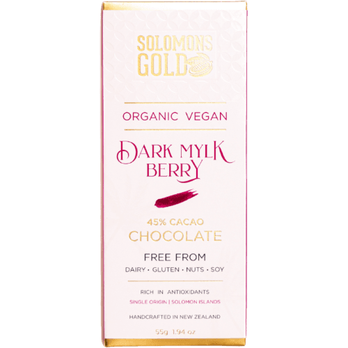 Solomons Gold Dark Mylk Berry Chocolate Block