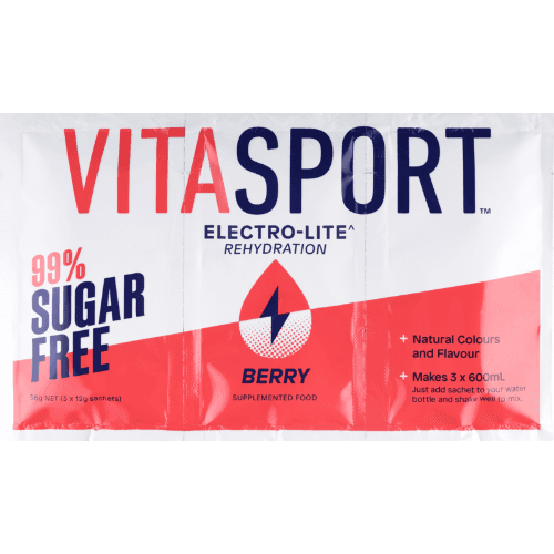 Vitasport Electro-Lite Rehydration 99% Sugar Free Berry Electrolyte Drink Base
