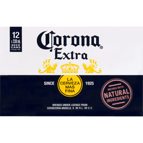 Corona Extra Beer Cans