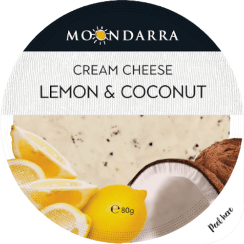 Moondarra Cheese Lemon & Coconut Cream Cheese