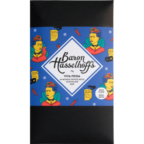 Baron Hasselhoff's Viva Frida Almond & Spiced Mole Chocolate Bar