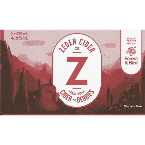 Zeden Mast Year Cider With Berries 6 × 330 mL