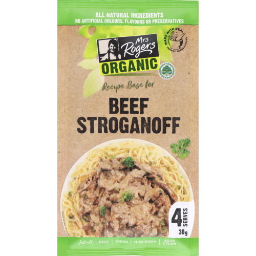 Mrs Rogers Organic Beef Stroganoff Recipe Base