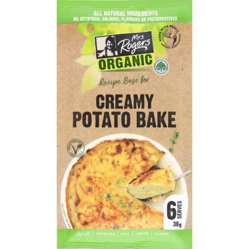 Mrs Rogers Organic Creamy Potato Bake Recipe Base