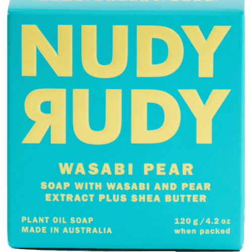 Nudy Rudy Wasabi Pear Plant Oil Soap 120 g