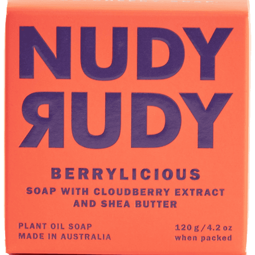 Nudy Rudy Berrylicious Plant Oil Soap 120 g