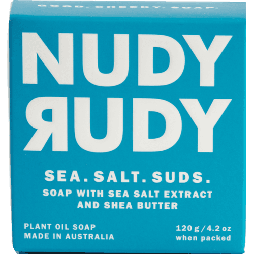 Nudy Rudy Sea Salt Suds Plant Oil Soap 120 g