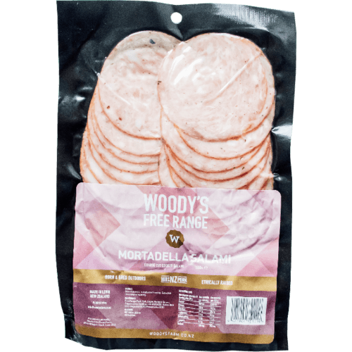 Woodys Free Range Mortadella Salami