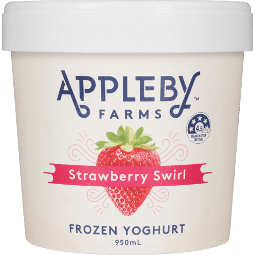 Appleby Farms Strawberry Swirl Frozen Yoghurt