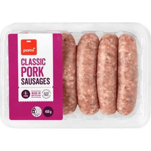 Pams Classic Pork Sausages