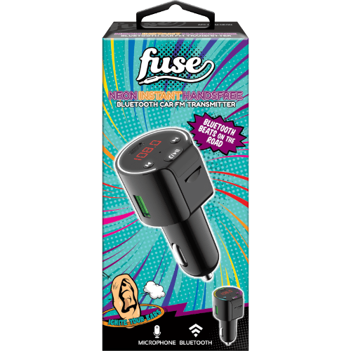 Fuse Neon Instant Handsfree Bluetooth Car FM Transmitter