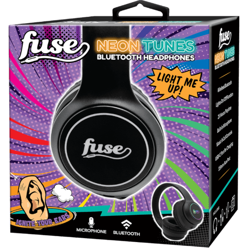 Fuse Neon Tunes Bluetooth Over Ear Headphones