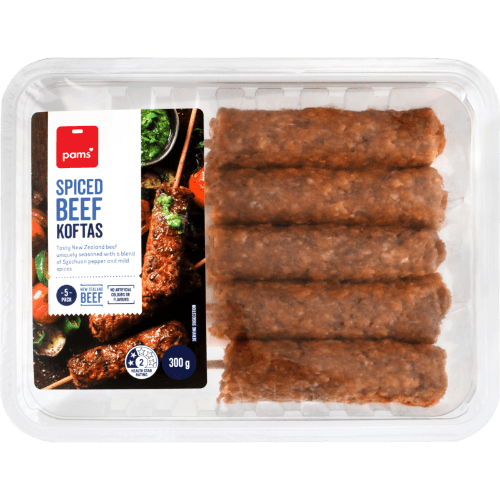 Pams Spiced Beef Koftas 5 × 60 g