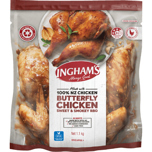 Ingham's Sweet & Smokey BBQ Butterfly Chicken