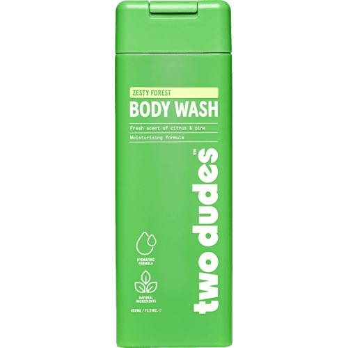 Two Dudes Zesty Forest Bodywash With Kawakawa & Aloe Vera