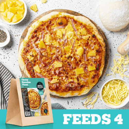 Simply Dinner Cheesy Hawaiian Pizza Meal Kit Serves 4