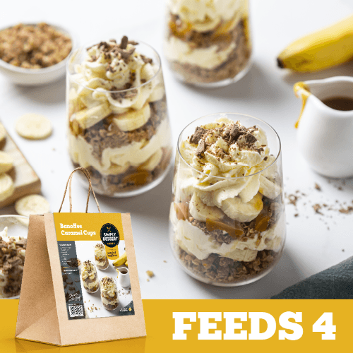 Simply Dinner Banoffee Caramel Cups Meal Kit Serves 4 4 pack