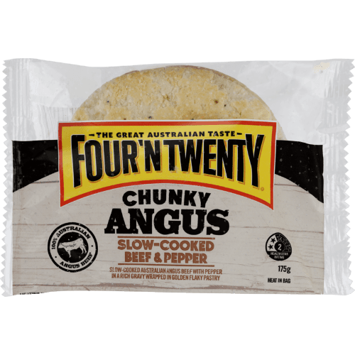 Four‘N Twenty Chunky Angus Slow-Cooked Beef & Pepper Pie