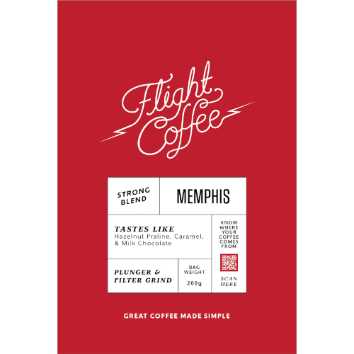 Flight Coffee Memphis Strong Blend Plunger & Filter Grind Coffee