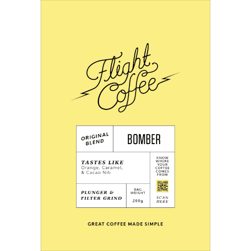 Flight Coffee Bomber Original Blend Plunger & Filter Grind Coffee 200 g