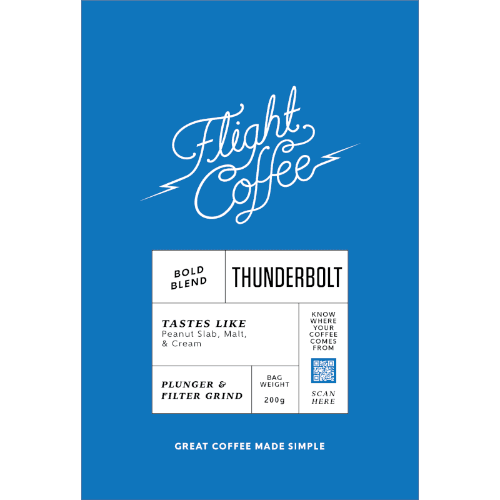 Flight Coffee Thunderbolt Bold Blend Plunger & Filter Grind Coffee