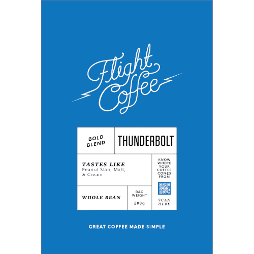 Flight Coffee Thunderbolt Bold Blend Whole Bean Coffee