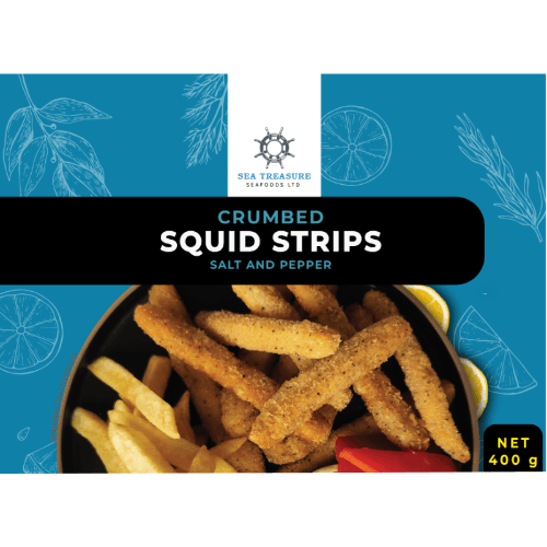 Sea Treasure Seafoods Salt and Pepper Crumbed Squid Strips