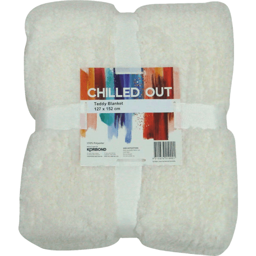 Korbond Chilled Out Winter Teddy Throw 127x152cm