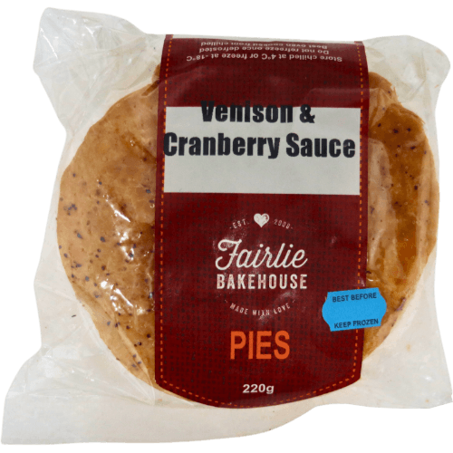 Fairlie Bakehouse Venison & Cranberry Sauce Pies