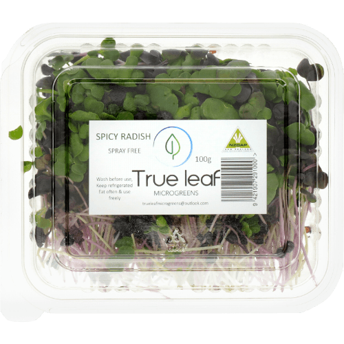 True Leaf Microgreens Spicy Radish Salad 100 g