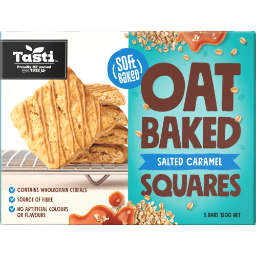 Tasti Salted Caramel Oat Baked Squares