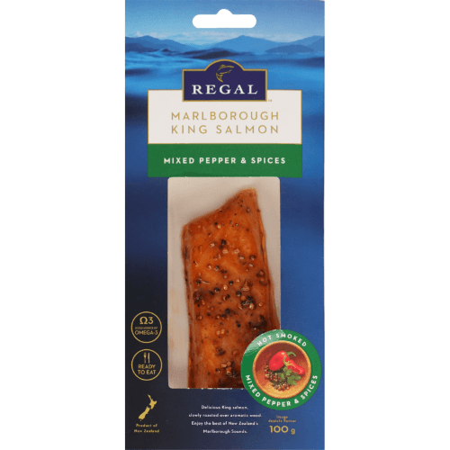 Regal Mixed Pepper & Spices Hot Smoked Salmon Portion