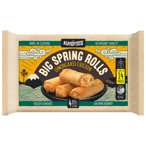 KungFood Lemongrass Chicken Big Spring Rolls