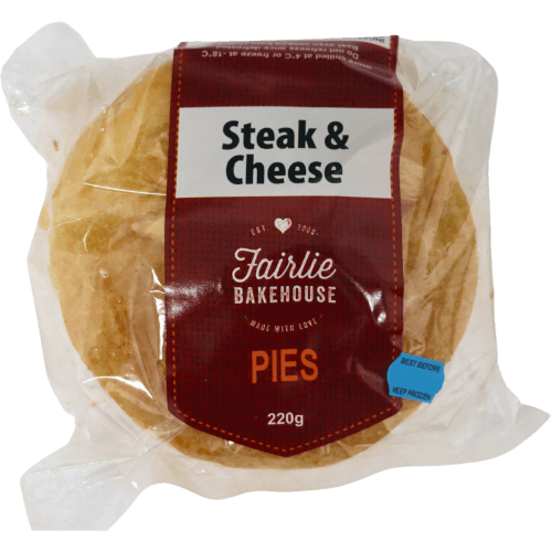 Fairlie Bakehouse Steak & Cheese Pies 220 g