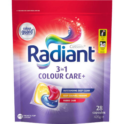 Radiant 3 In 1 Colour Care Laundry Capsules