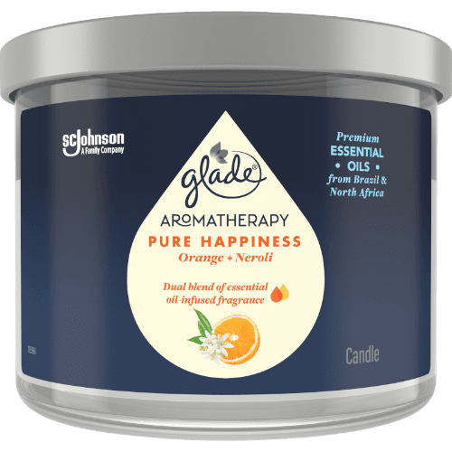 Glade Pure Happiness Orange + Nerl Aromatherapy Candle 260 g