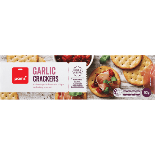 Pams Garlic Crackers