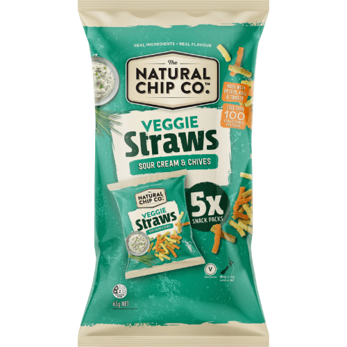The Natural Chip Company Veggie Sour Cream Veggie Straws