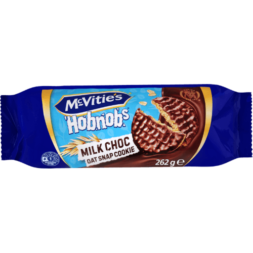 McVitie's Hobnobs Milk Choc Oat Snap Cookie Biscuits